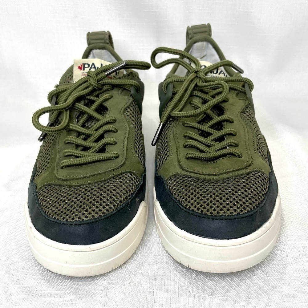 Pajar Canada Yano F Athletic Army Green Sneakers Size 8-8.5 Europe 39